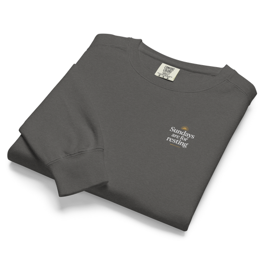 Sundays are for Resting - Heavyweight Crewneck